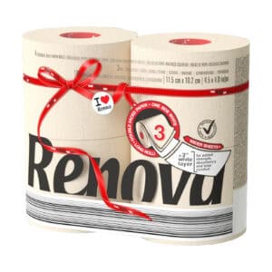 Renova fuchsia toilet paper 4x4 rolls-Pack | Renova | 3-Ply Rolls