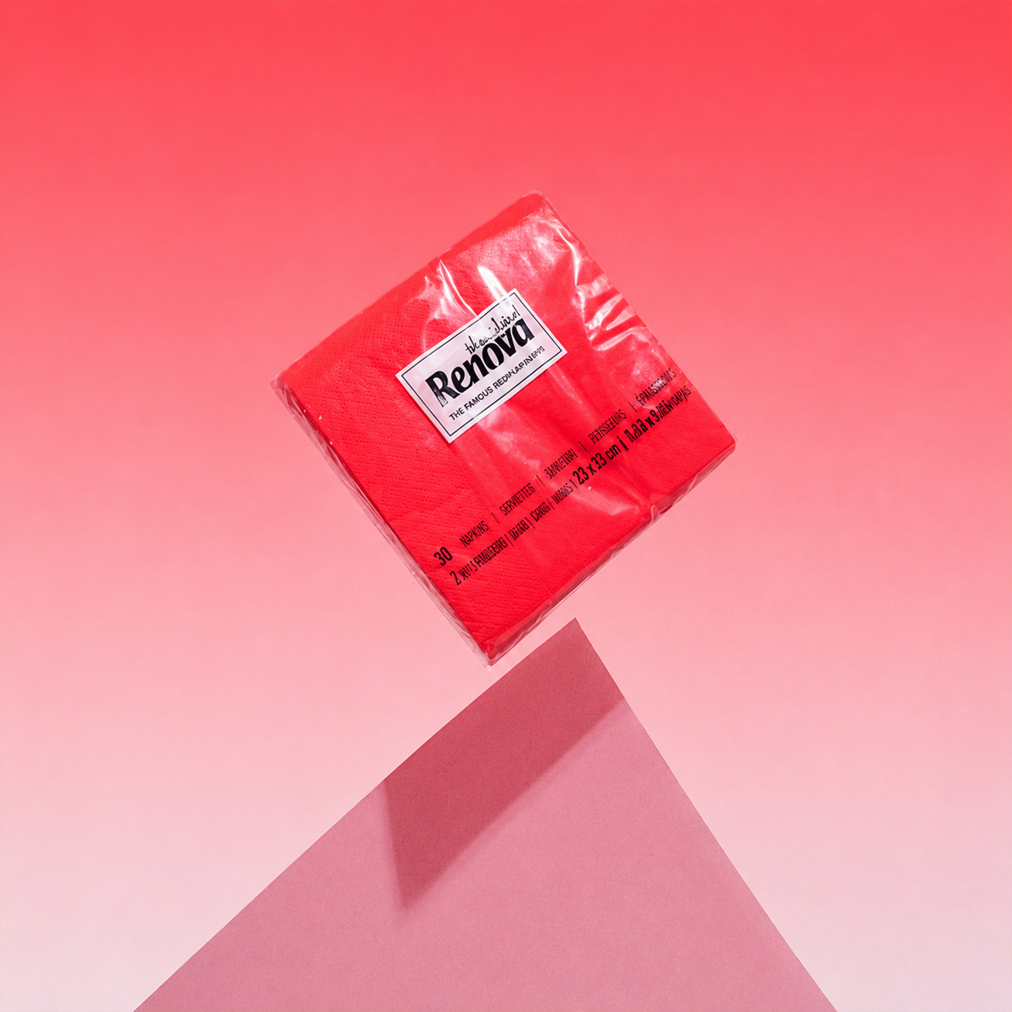 pack of red cocktail napkins, 30 count